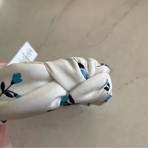 Kate Spade New York garden ditsy floral knotted silk headband BNWT - Picture 7 of 8